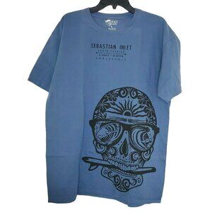 RFBF Large Supershrunk Cotton Sebastian Inlet South Florida T Shirt USA Dyed